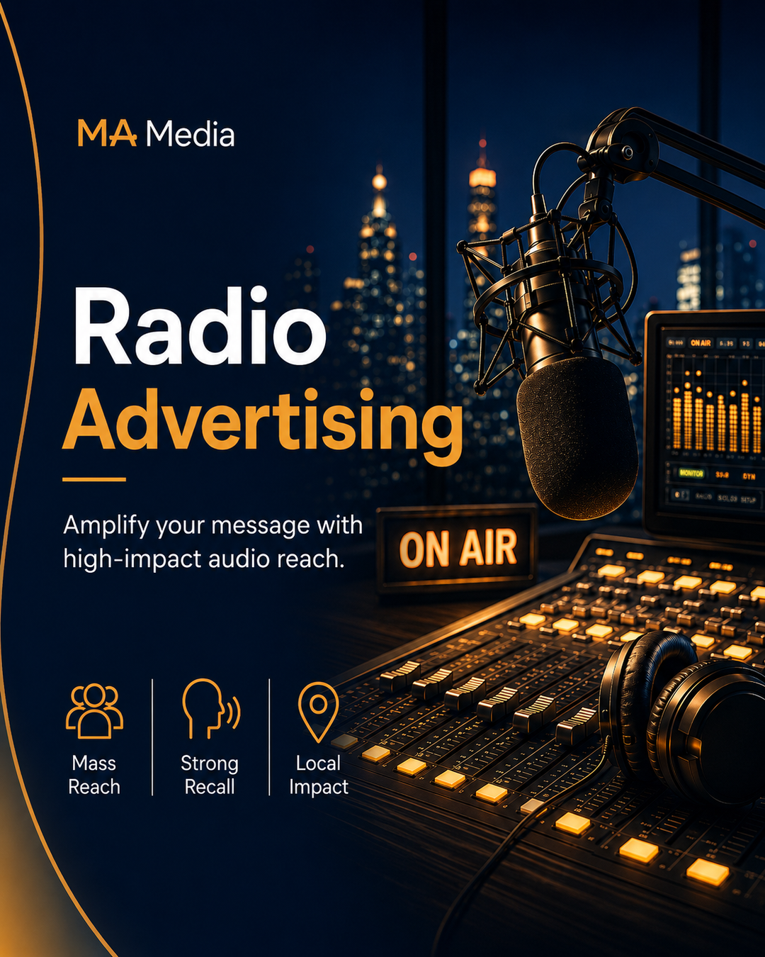 MA Media radio advertising banner